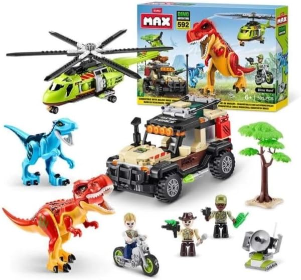 Candide, Max, Blocos de Construção, Dino Adventure, Blocos de Montar, Max Build, Acima de 6 anos - 592 peças - Imagem 2