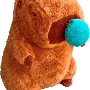 Capivara de Pelúcia com Chorona Brinquedo Presente Natal Crianças Menino e Menina Bicho de Pelúcia (Chorona 30 CM)