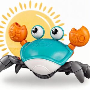 Caranguejo Fujão, Brinquedo Interativo, Música, Luzes, Sensor Inteligente para Bebês, caranguejo fujão brinquedo