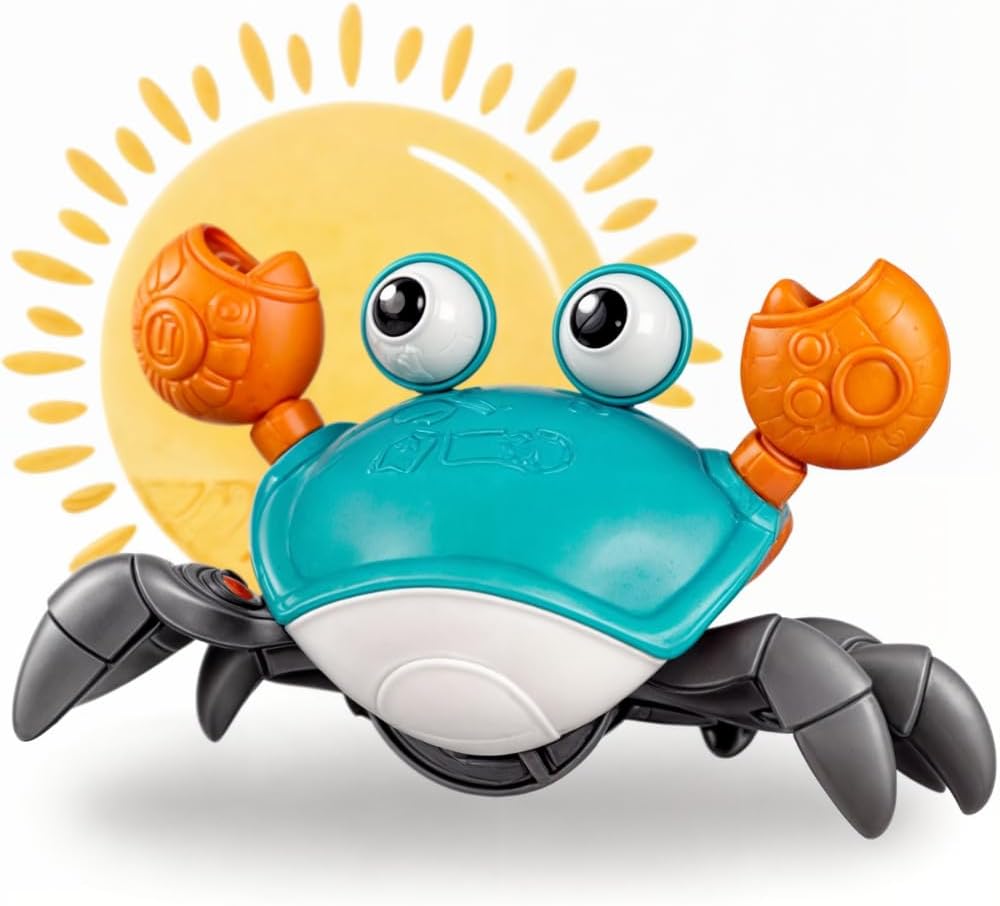Caranguejo Fujão, Brinquedo Interativo, Música, Luzes, Sensor Inteligente para Bebês, caranguejo fujão brinquedo