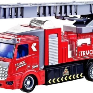 Carrinho Controle Remoto Bombeiro 4 Funções 20cm DM Toys