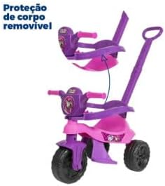 Carrinho Infantil C/Pedal KEMOTOCA Baby Dog Rosa P/Passeio Design Seguro Divertido Cores Variadas Rodas Suaves Multifunção - Imagem 2