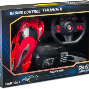 Carrinho Racing Control Thunder Vermelho Multikids - BR1644