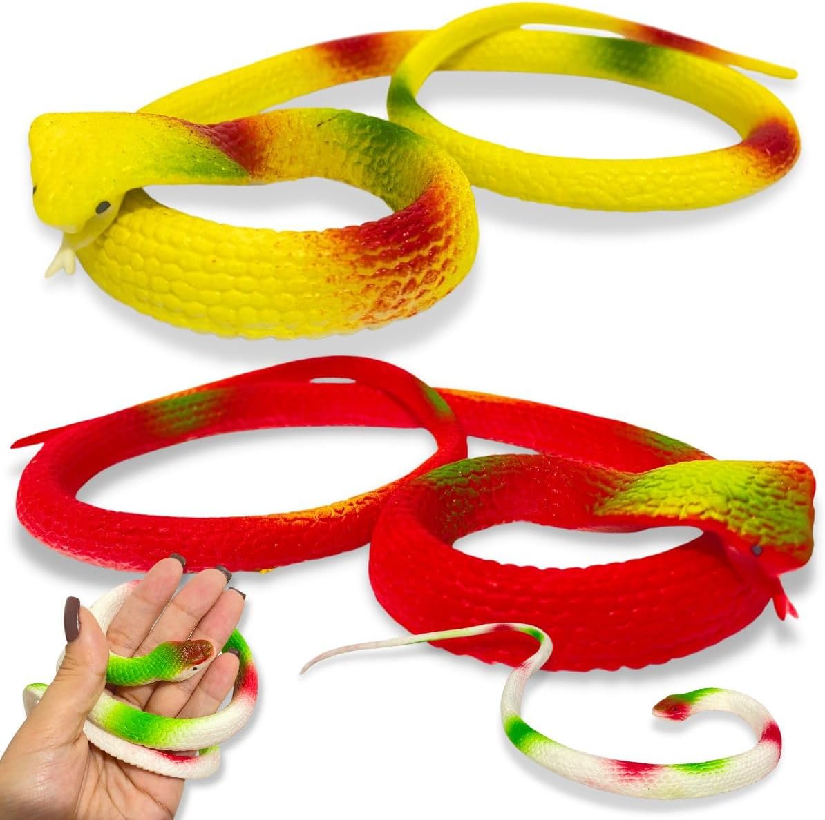 Cobra Realista Grande Brinquedo Borracha Pegadinha Susto