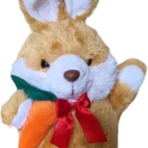 Coelho Coelhinho Da Páscoa Pelúcia Brinquedo Fofo Grande (CARAMELO)