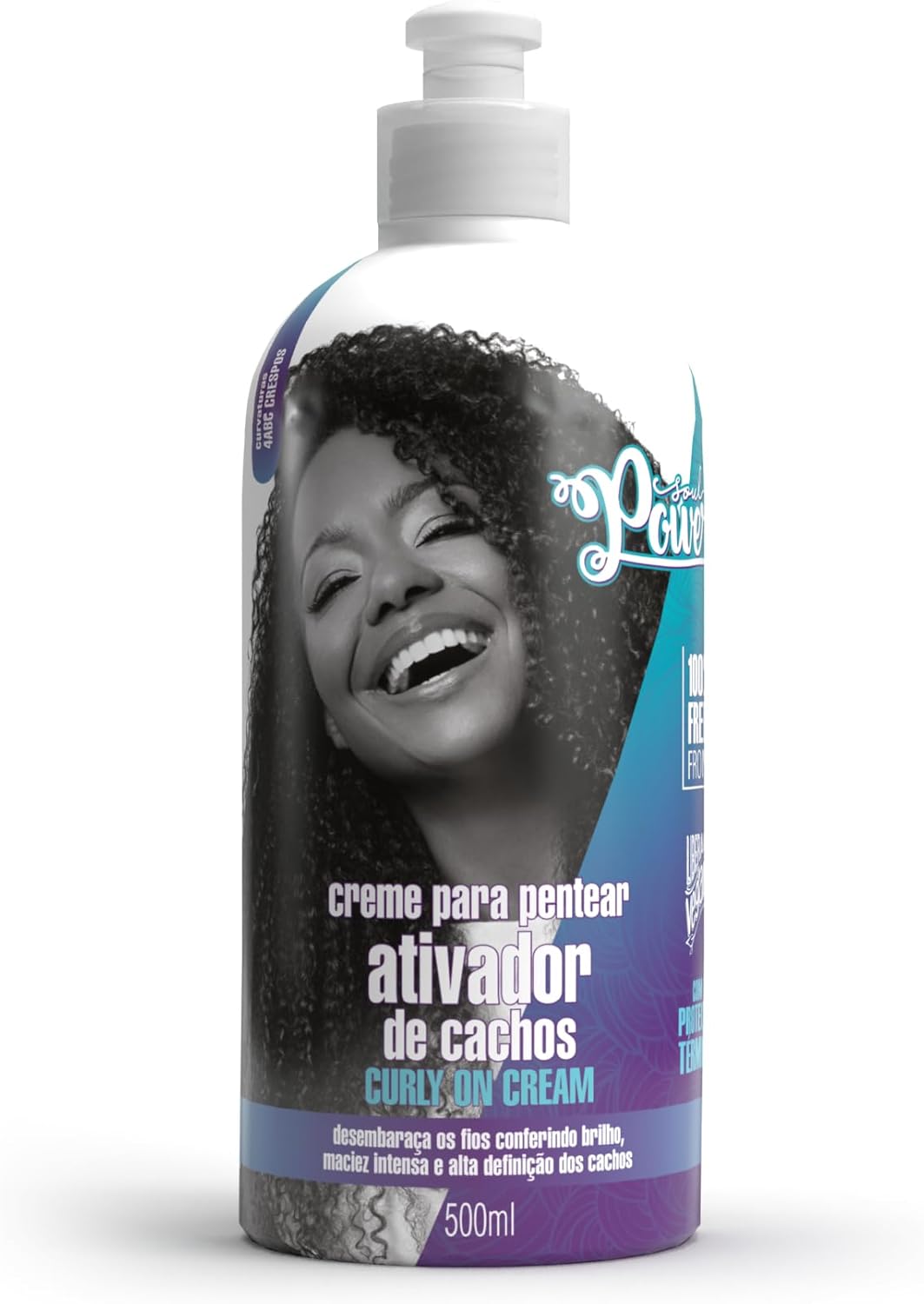 Creme para Pentear Ativador de Cachos Soul Power Curly On Cream - 500ml