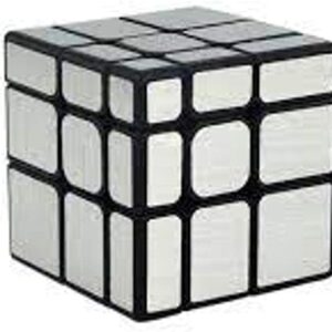 Cubo Magico Profissional Mirror Blocks 3x3 Demolidor, Moyu Meilong, Prateado