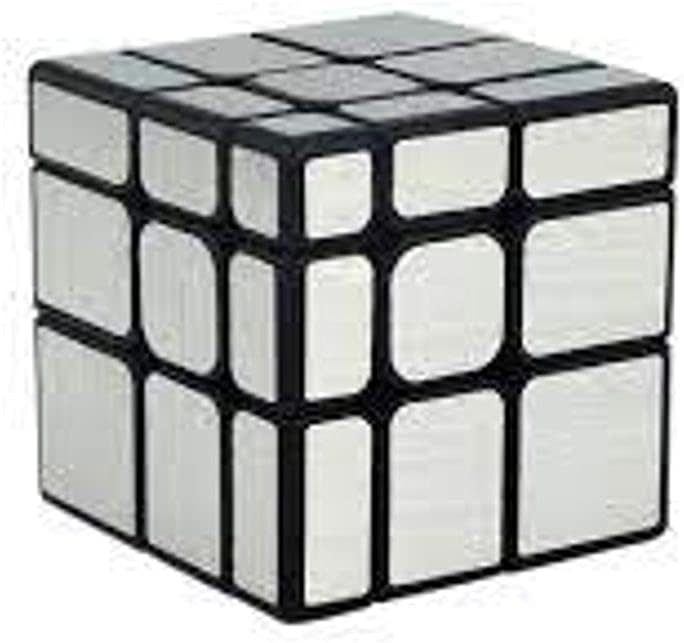Cubo Magico Profissional Mirror Blocks 3x3 Demolidor, Moyu Meilong, Prateado