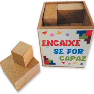 Desafio Encaixe Se For Capaz - Madeira - 2917 - Maninho Artesanatos
