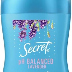 Desodorante Antitranspirante em Barra Secret Aroma de Lavanda com pH Balanceado 45g