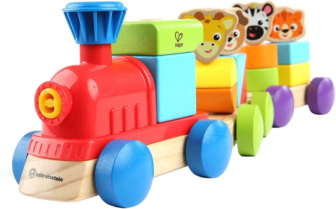 Discovery Train Wooden Toy - Baby Einstein, Verde/Vermelho/Amarelo/Azul/Colorido