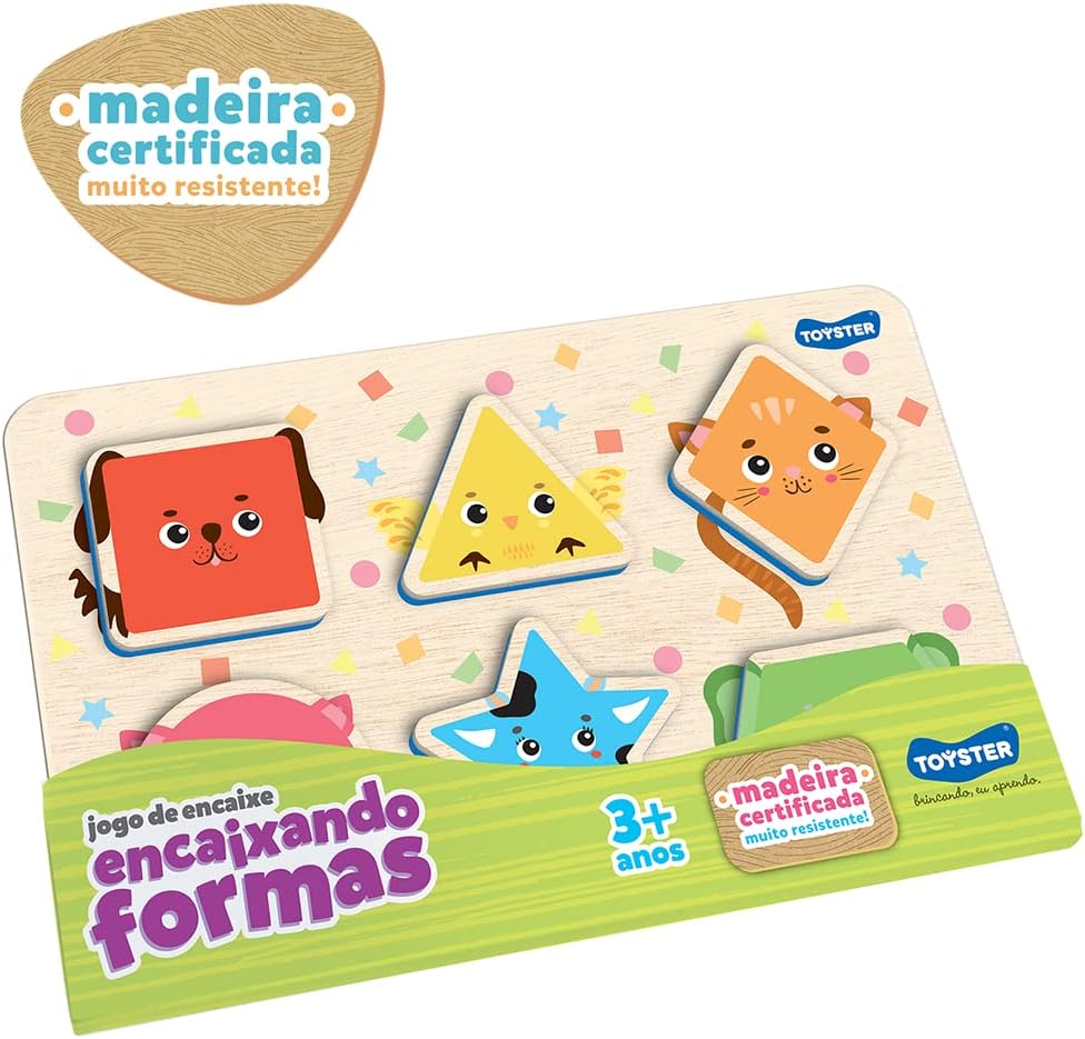 Encaixando Formas - Jogo de Encaixe - Toyster Brinquedos