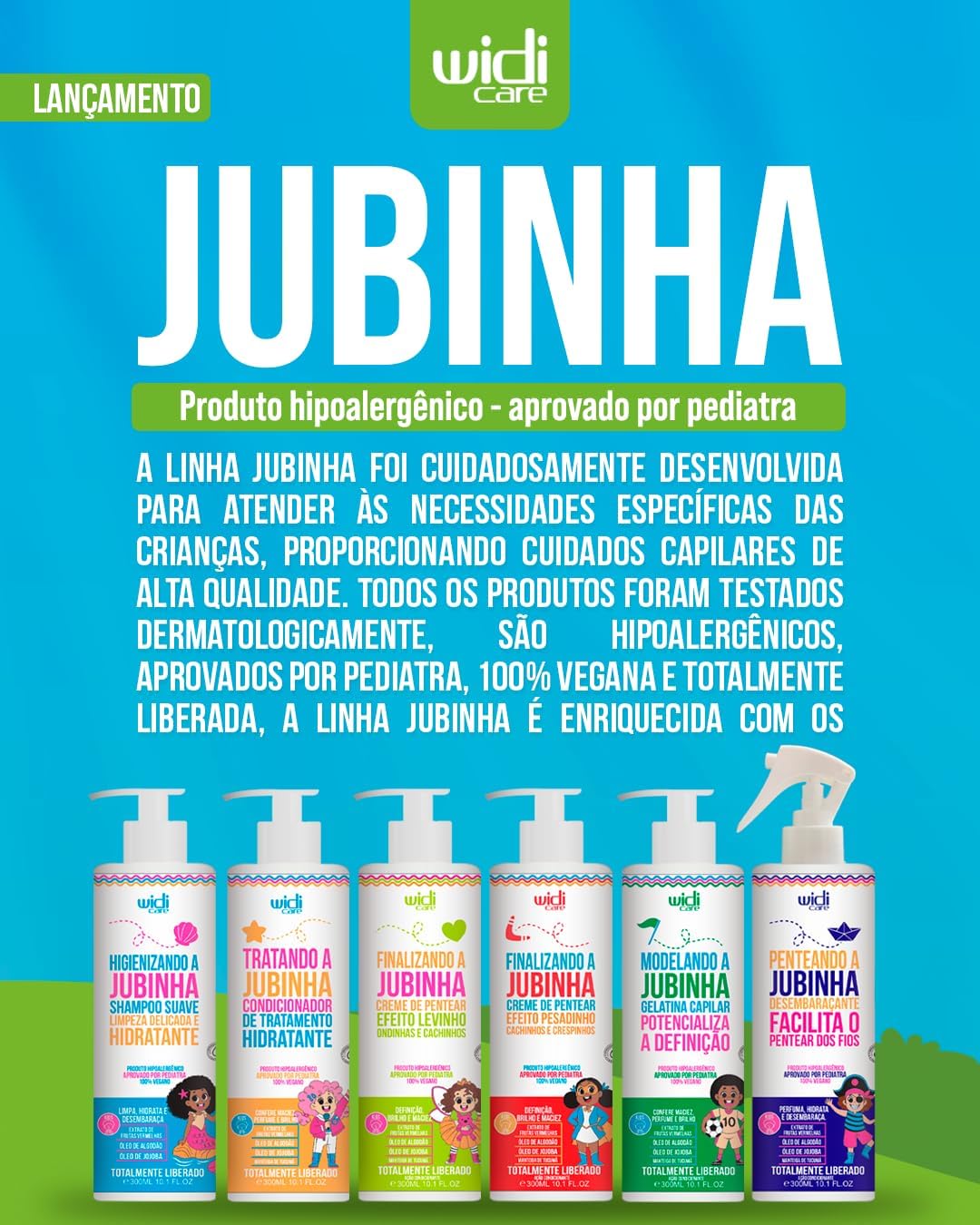 Higienizando a Jubinha Shampoo Suave Limpeza Delicada e Hidratante - Widi Care 300ml - Imagem 2