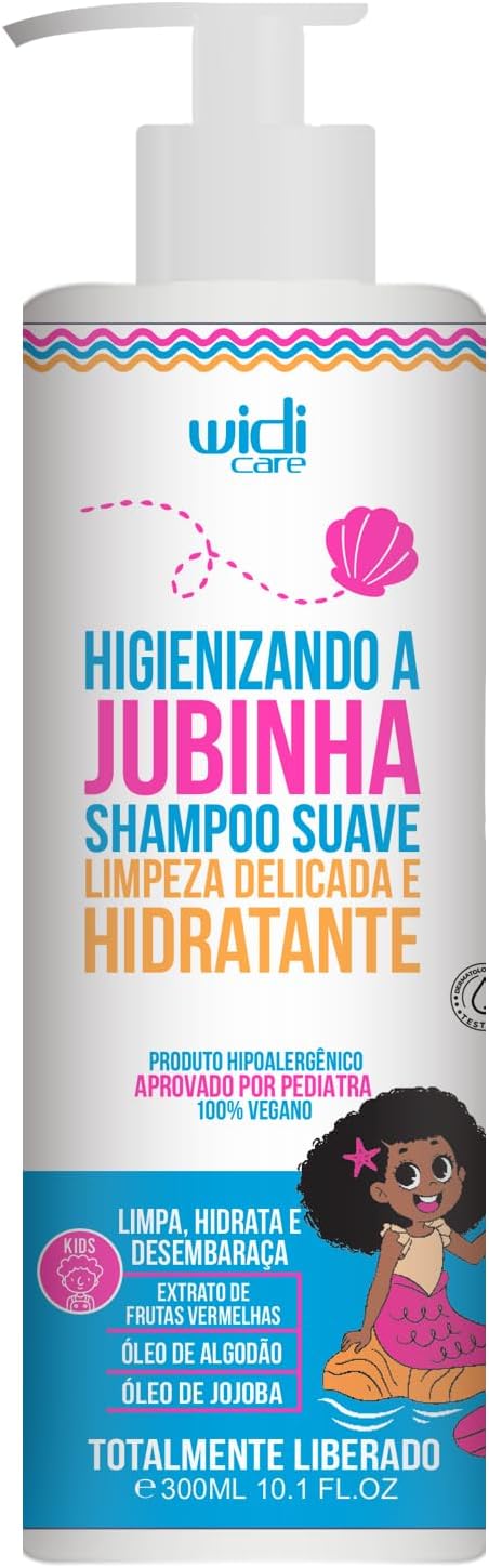 Higienizando a Jubinha Shampoo Suave Limpeza Delicada e Hidratante - Widi Care 300ml