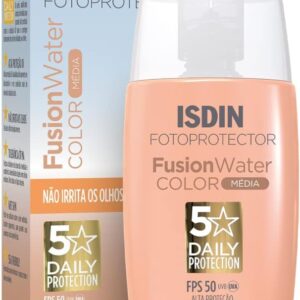 ISDIN Protetor Solar Facial Fusion Water 5 Stars Color FPS 50 - Cor Média - 50ml