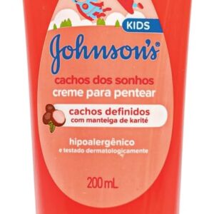 Johnson's Baby Creme Para Pentear Infantil Para Cabelos Cacheados Cachos Dos Sonhos,200ml