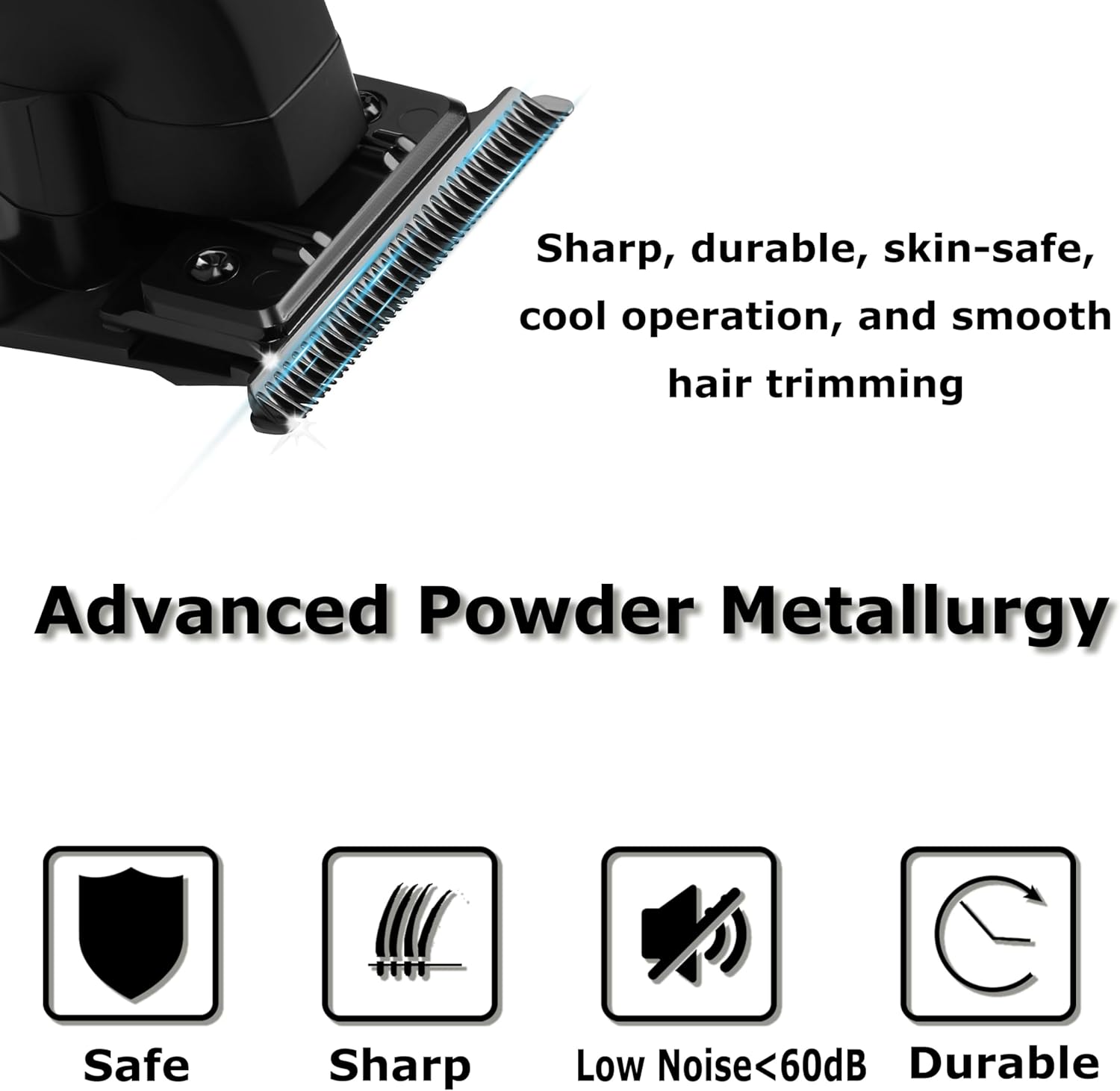 KEMEI Aparador de cabelo/barba profissional 2299 para barbeiro com lâmina T, recarregável sem fio - Imagem 2