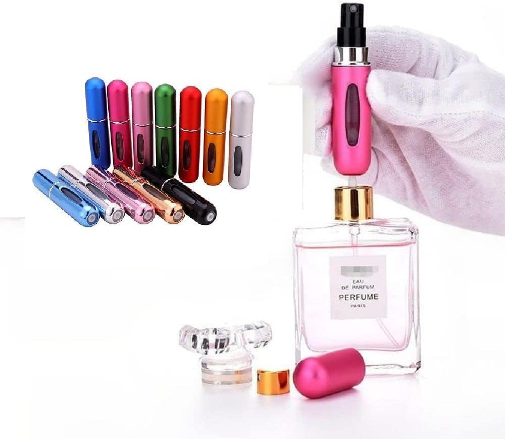 KIT 3 Mini frasco portátil de atomizador de perfume recarregável, frasco de perfume atomizador, spray de perfume recarregável