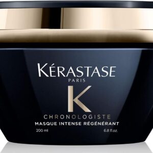 Kérastase Máscara Chronologiste Masque Intense Régénérant, Todos os tipos de cabelos, Regeneração, Ácido Hialurônico, Abyssine, Vitamina E, Carvão, 200 ml