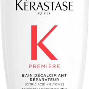 Kérastase Shampoo Première Bain Décalcifiant Réparateur, Todos os tipos de cabelos danificados, Reparador descalcificante, Neutraliza a quebra, Com Ácido cítrico e Glicina, 250ml