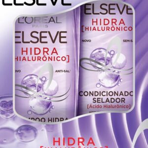Kit L'Oréal Paris Elseve Shampoo 400ml + Condicionador 400ml Elseve Hidra Hialurônico