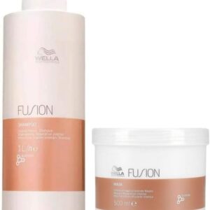 Kit Wella Fusion Intense Repair Shampoo 1 L e Máscara 500ml