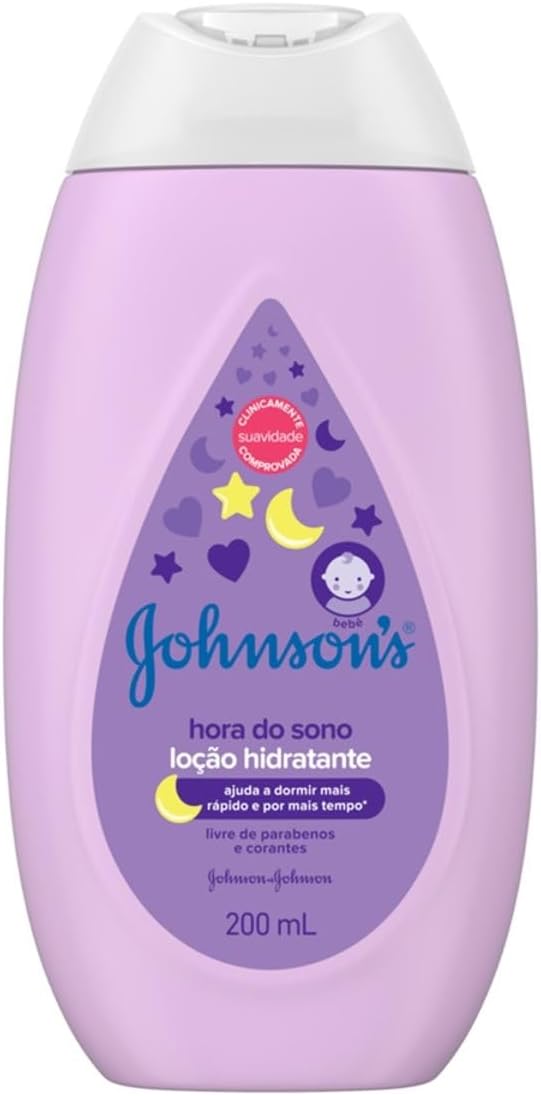 Loção Hidratante Relaxante Para Uso Diário Johnson's Baby Hora Do Sono, 200mL