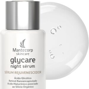 Mantecorp Glycare Night Sérum 30ML – Rejuvenescedor Facial Noturno com Ácido Hialurônico