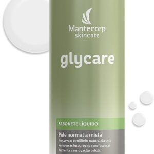 Mantecorp - Sabonete Líquido Facial Higienizador Glycare - Limpeza que Não Resseca a Pele, Promove Textura Macia e Agradável, Limpa e Hidrata - 300ml