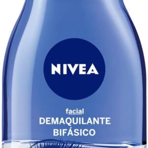 NIVEA Demaquilante Facial Bifásico 125ml - Composto com Óleo de Girassol, retira até a maquiagem à prova d’água, além de não agredir a pele e nem deixar resíduos de produto