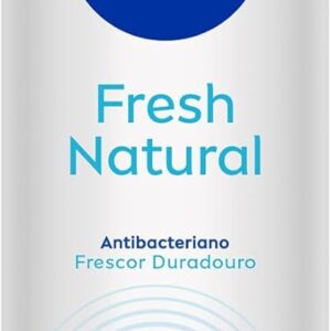 NIVEA Desodorante Antitranspirante Aerossol Fresh Natural 150ml - Proteção prolongada de 48h, sensação de refrescância, cuidado suave, sem alumínio, corantes e conservantes
