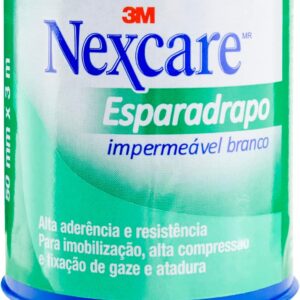 Nexcare, 3M, Esparadrapo Impermeável, Branco, 50mm x 3m