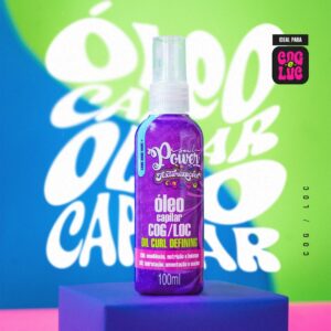 Óleo Capilar COG/LOC Texturizações Soul Power - Ideal para Finalizações COG e LOC - 100ml