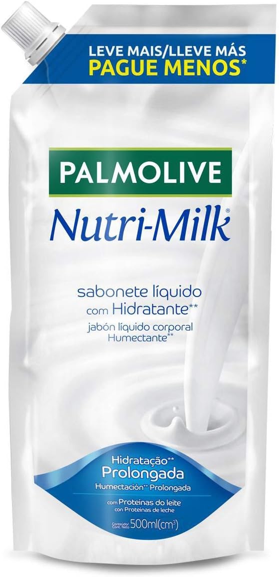 Palmolive Sabonete Líquido Nutri-Milk Nutre & Hidrata 500Ml Refil