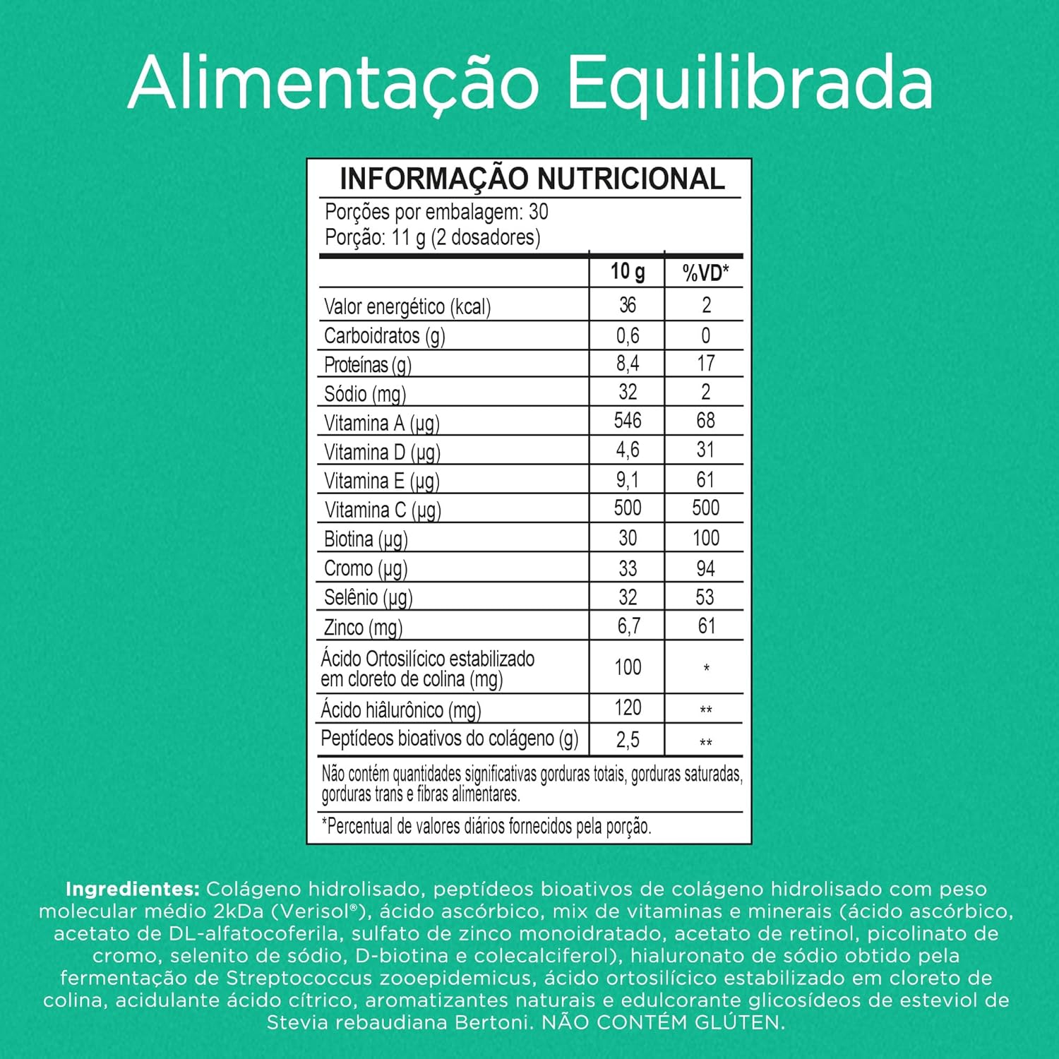 Nutrify Collagen Derm Abacaxi Com Hortelã 330G - Imagem 3