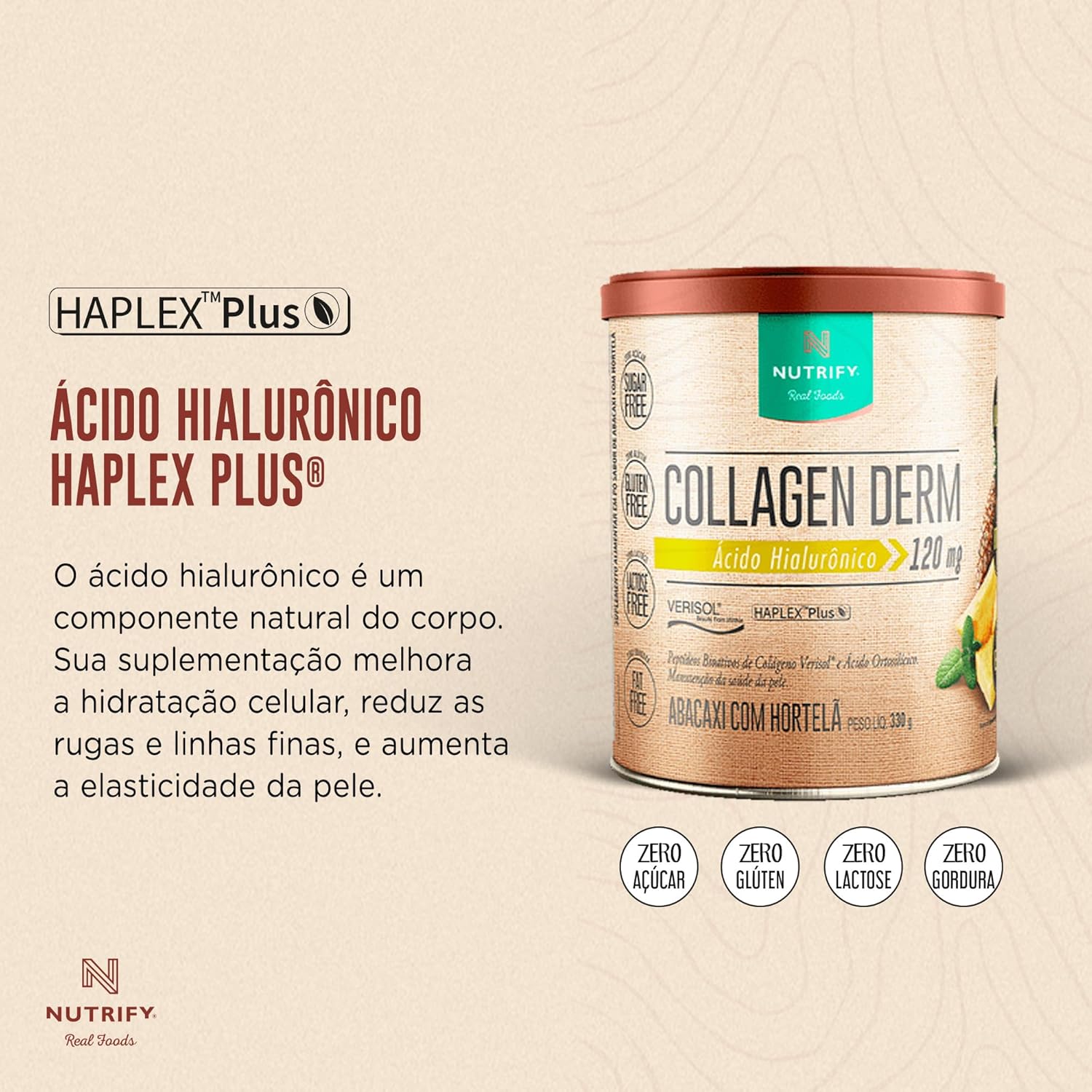Nutrify Collagen Derm Abacaxi Com Hortelã 330G - Imagem 6