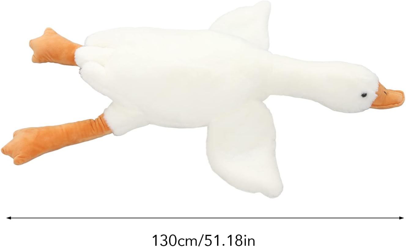 Brinquedo de Pelúcia de Ganso, Travesseiros Macios Bonitos de Pelúcia, Travesseiro de Abraço de Cisne de Animais de Pelúcia para Casa de Escritório (130cm) - Imagem 7