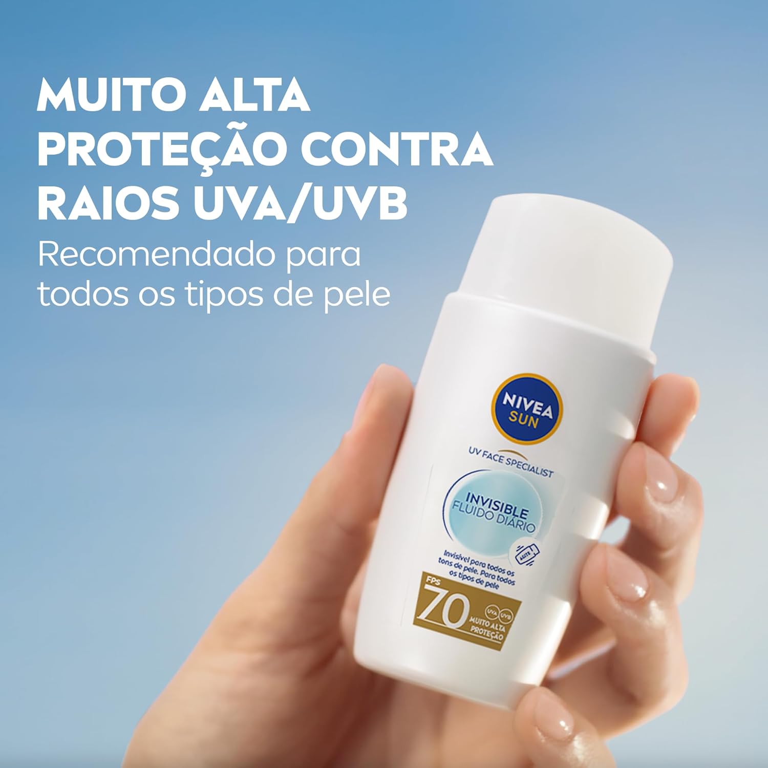 NIVEA SUN Protetor Solar UV Face Specialist Invisible Fluido Diário FPS 70 40ml - Imagem 7