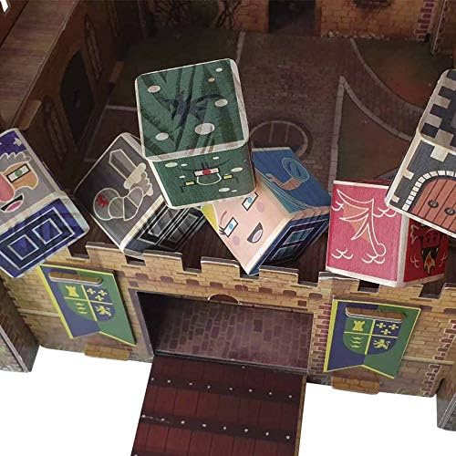 Brinquedo Educativo, Kit Medieval com Blocos de Madeira Maciça, Ulla Blocos, Multicor - Imagem 7
