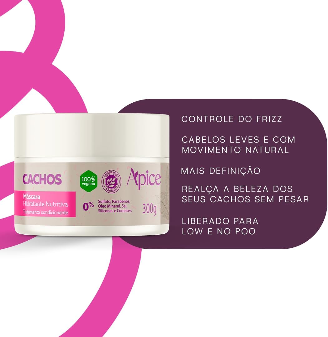Máscara Cachos Hidratante Nutritiva 300g - Imagem 2