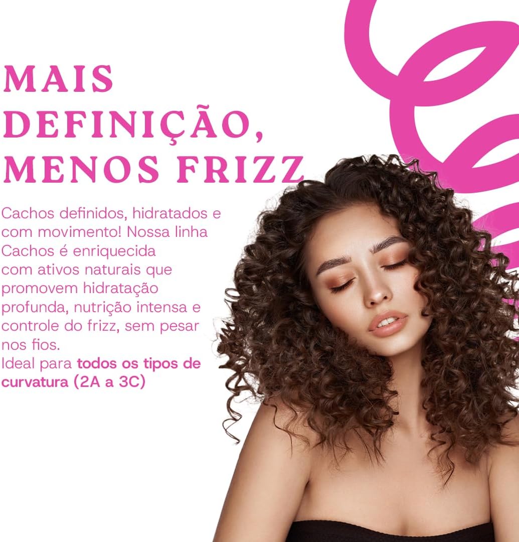 Máscara Cachos Hidratante Nutritiva 300g - Imagem 3