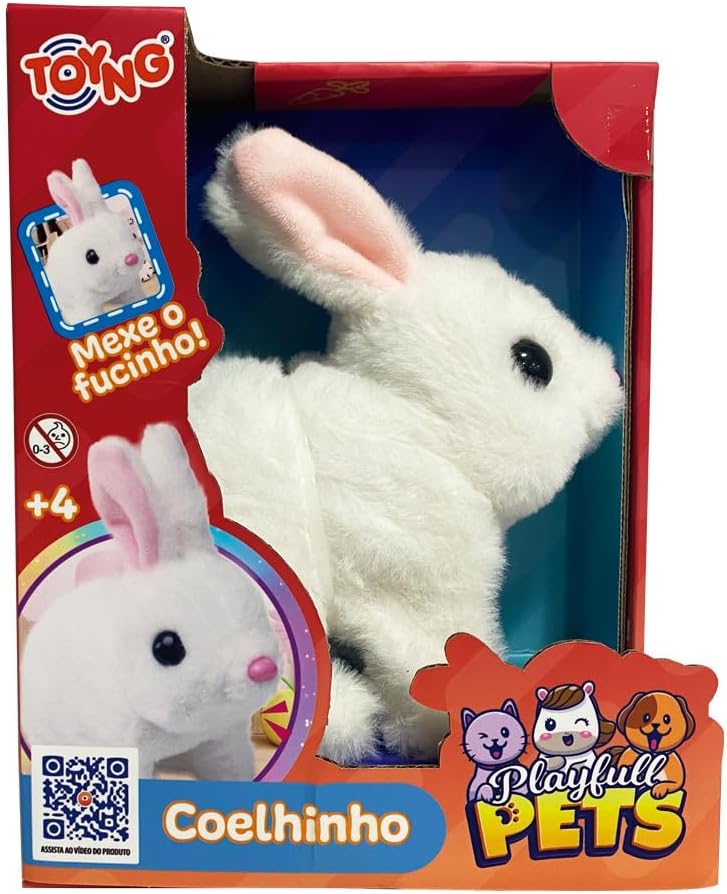 COELHO DE PELÚCIA COM SOM PLAYFULL PETS - Imagem 2