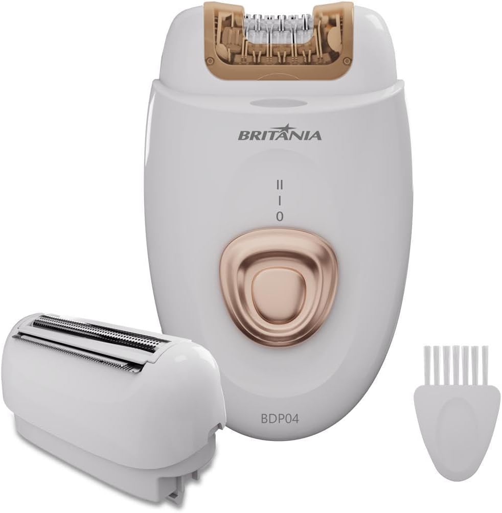 Depilador de Pelos Britânia 4 Acessórios BDP04 5W Branco e rose Bivolt - Imagem 6