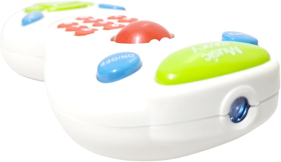 Brinquedo Controle Remoto Musical Som e Luz Bebê Colorido - Imagem 7