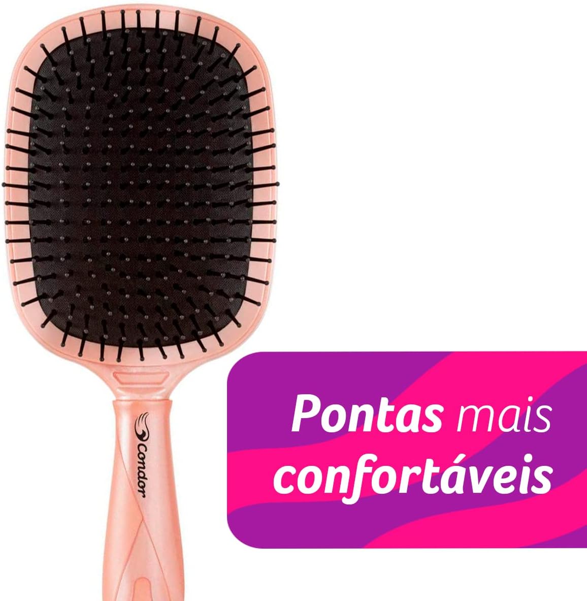 Condor, Escova de Cabelo, Megatrends, Extragrande, Desembaraça e Massageia, Profissional, Todos os Tipos de Cabelo - Imagem 3