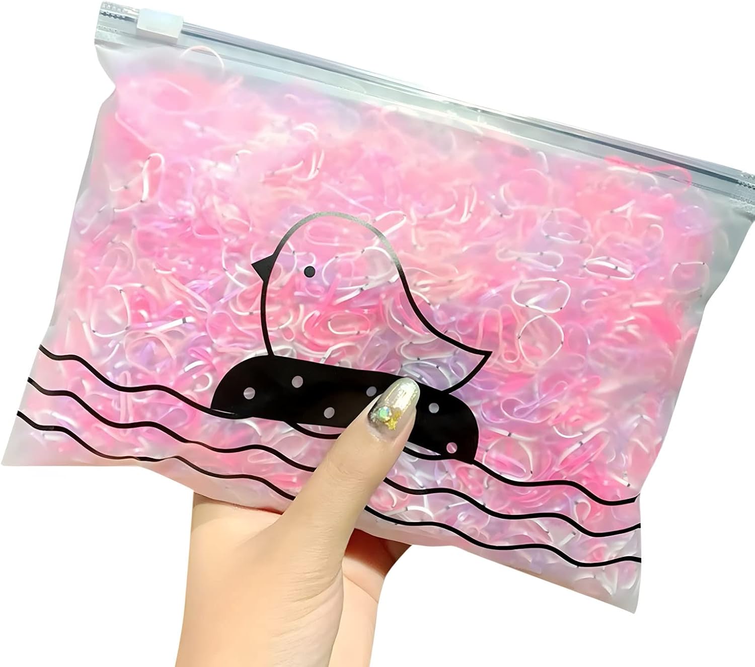 3000 pçs elásticos de cabelo descartáveis elásticos macios laços de cabelo feminino meninas pequenos pequenos elásticos coloridos descartáveis - Imagem 4