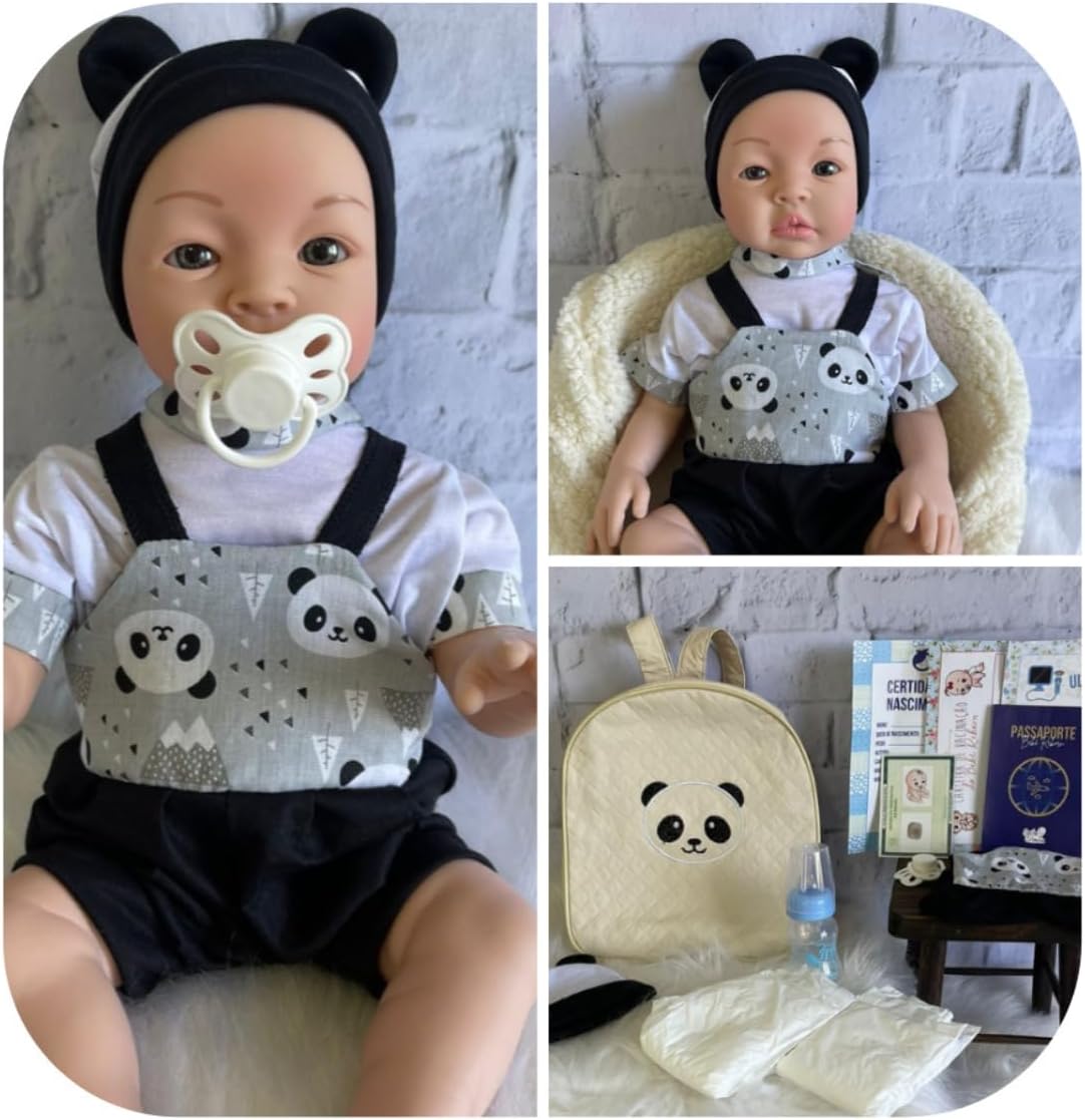 Bebê Reborn Realista Pode Dar Banho Acessórios Exclusivos - Imagem 3