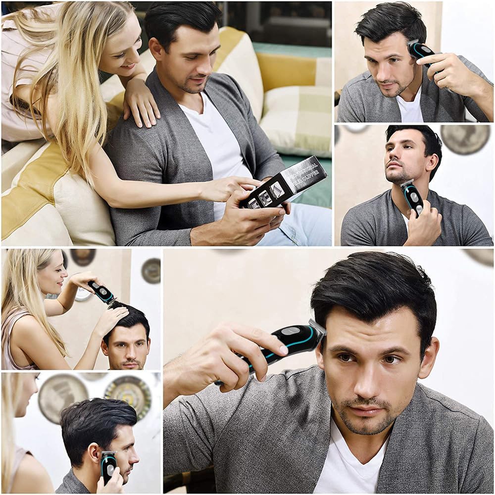 Máquina De Cortar Cabelo, Aparadores de Cabelo Para Homens e Crianças Aparador de Cabelo Elétrico Sem Fio Recarregável USB Kit De Corte de Cabelo 4 Pentes-Guia (3 6 9 12 mm) - Imagem 3