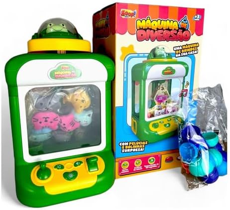 Brinquedo De Pegar Bichinho Infantil Garra Pega Ursinho - Maquina da Diversão - Maquina de pegar Ursinho (VERDE) - Imagem 4