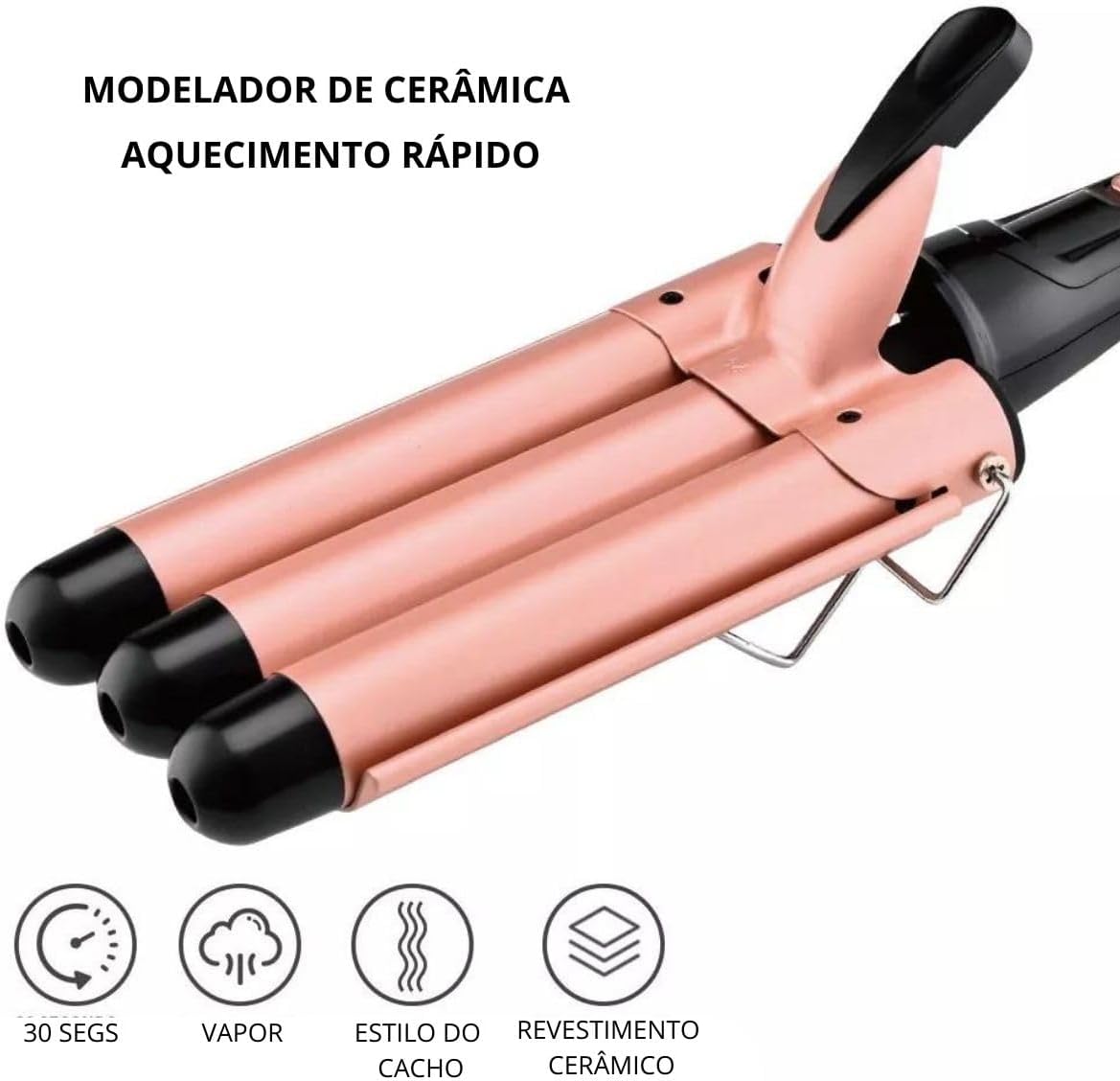 Benedita, Triondas Modelador de Cachos 25mm Profissional - Imagem 6
